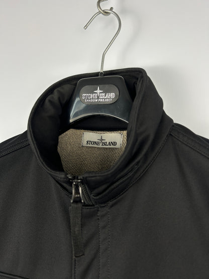 Giacca nera Soft Shell-R Terry Stone Island - Taglia L