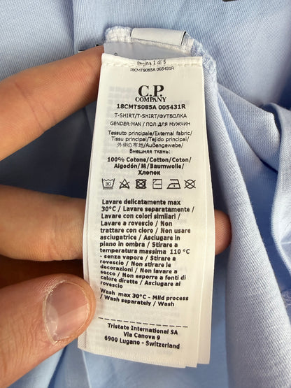 T-shirt azzurra C.P. Company (nuova con cartellino) - Taglia S