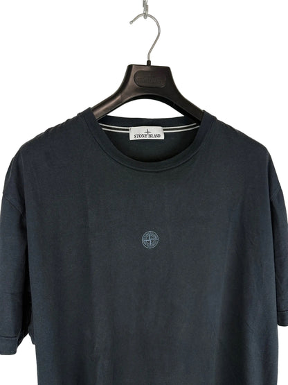 T-shirt nera con stampa Stone Island - Taglia XXL