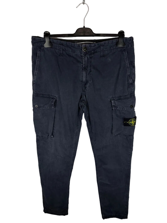 Pantaloni cargo blu navy Stone Island - Taglia W34