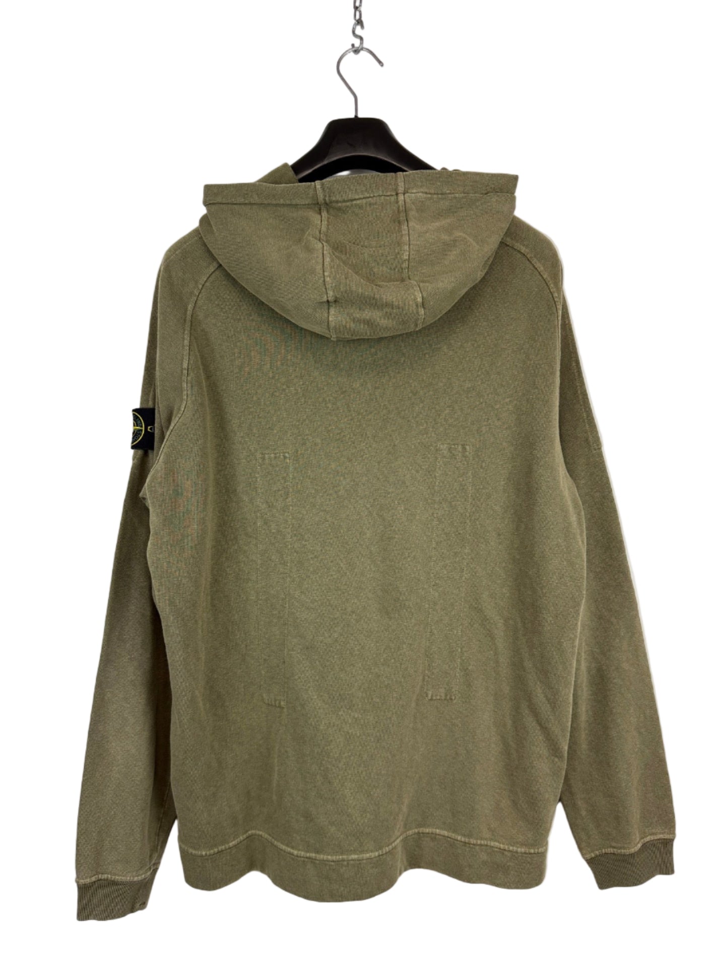 Felpa verde kaki con cappuccio Stone Island - Taglia XL