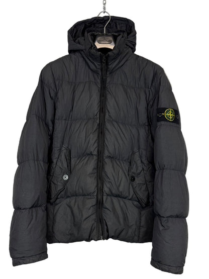 Giacca grigio scuro Garment Dyed Crinkle Reps NY Down Stone Island - Taglia M