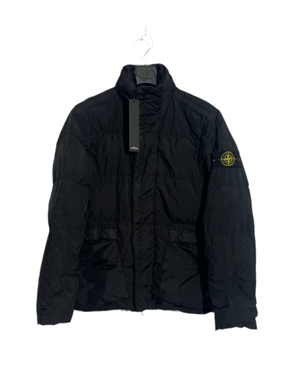 Piumino nero Garment Dyed Crinkle Reps NY Down Stone Island - Taglia S