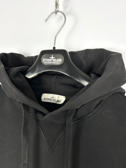Felpa nera con cappuccio Stone Island - Taglia XL