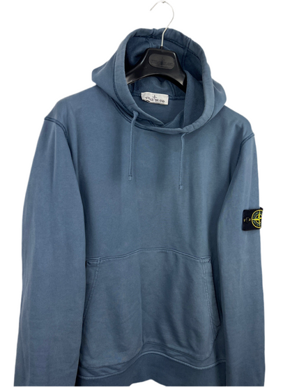 Felpa blu con cappuccio Stone Island - Taglia L