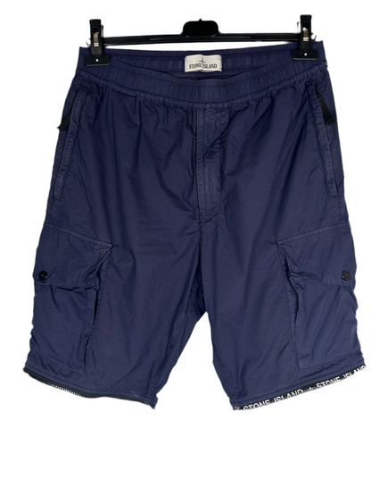 Pantaloni cargo blu accorciabili Stone Island - Taglia W31