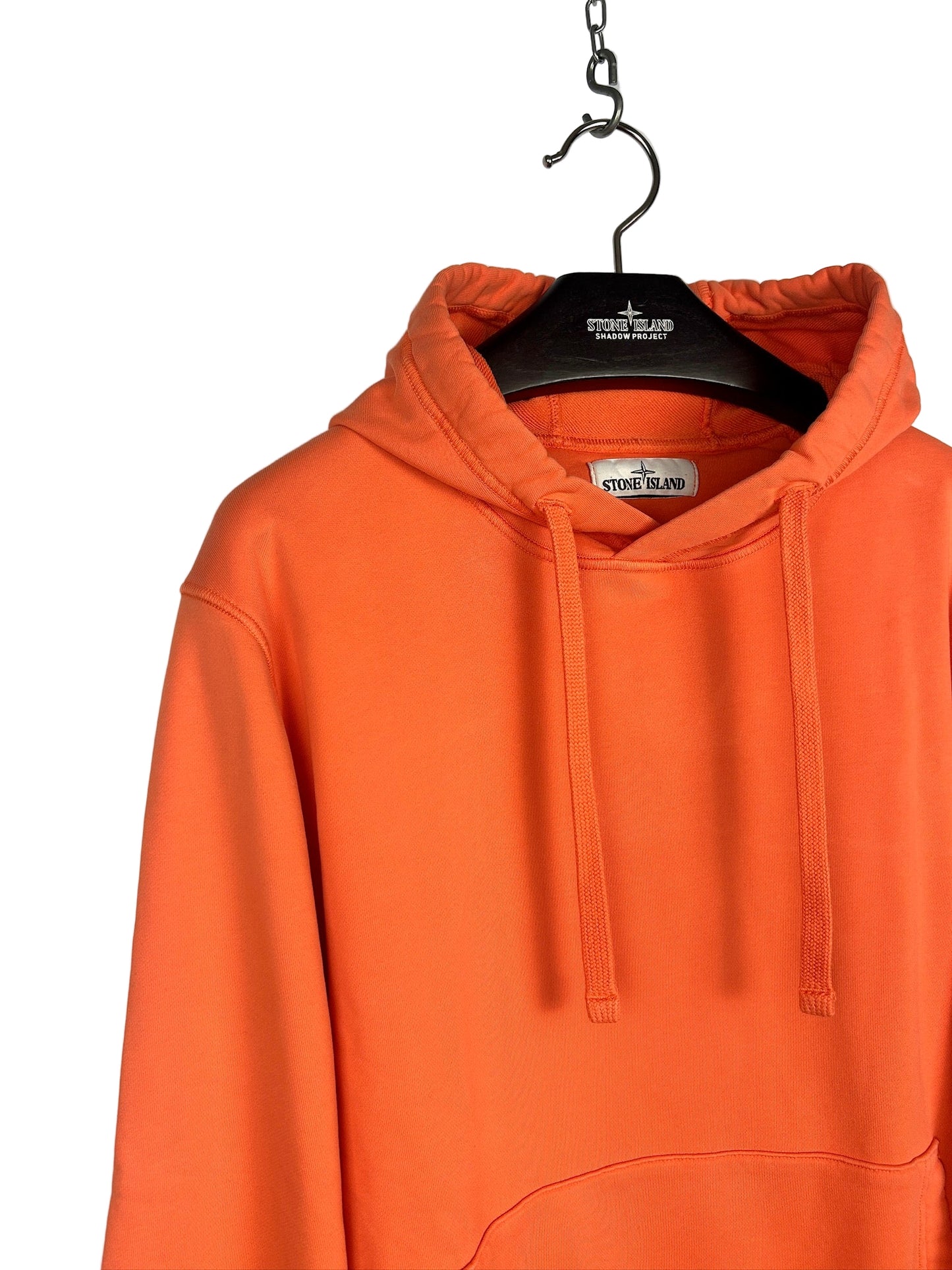 Felpa arancione con cappuccio Stone Island - Taglia XL