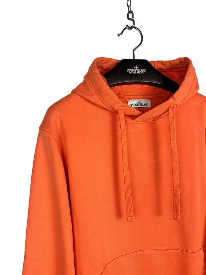 Felpa arancione con cappuccio Stone Island - Taglia XL