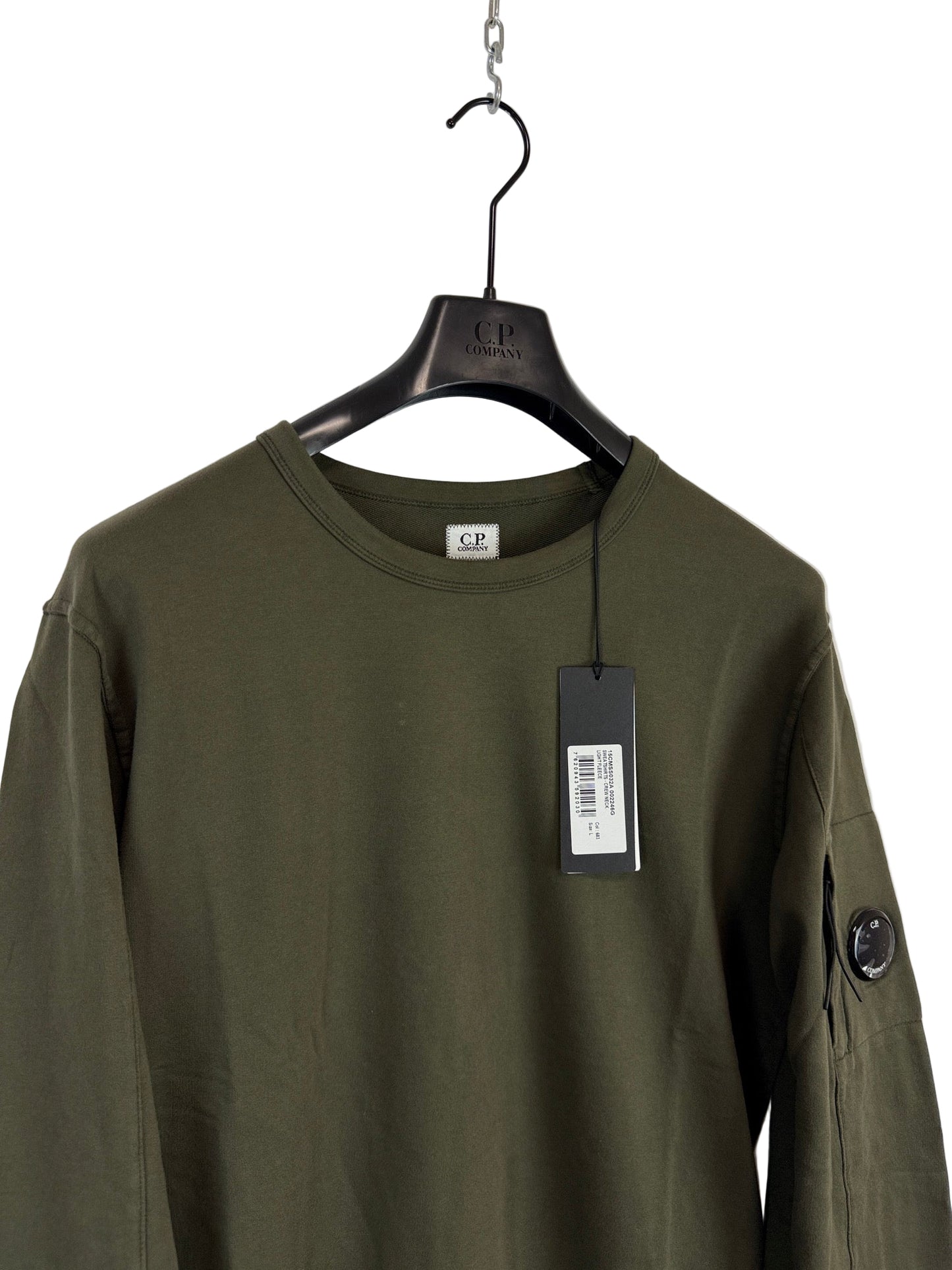 Felpa verde oliva C.P. Company (nuova con cartellino) - Taglia L