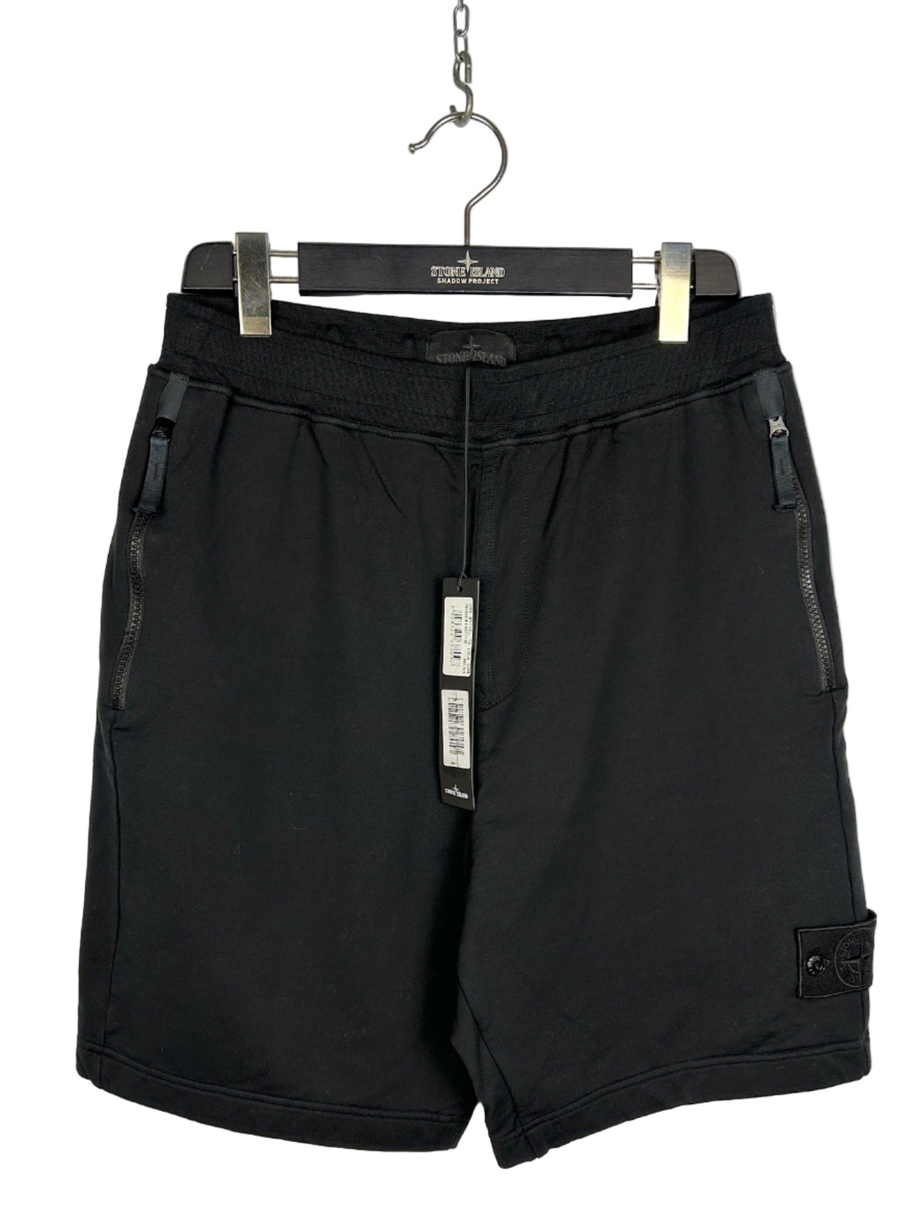Pantaloncini di tuta Ghost neri Stone Island (nuovi con cartellino) - Taglia M