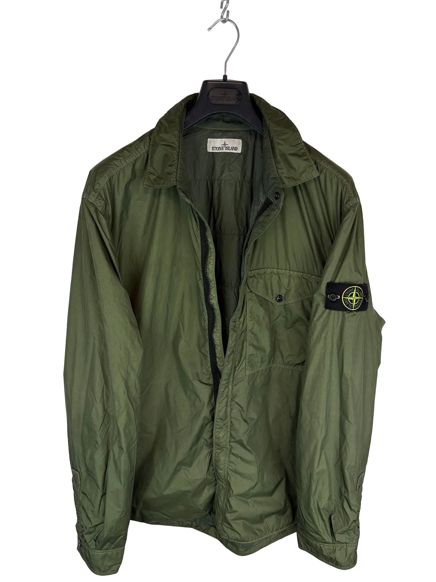 Giacca verde Garment Dyed Crinkle Reps R-NY with Primaloft-TC Stone Island - Taglia XXL