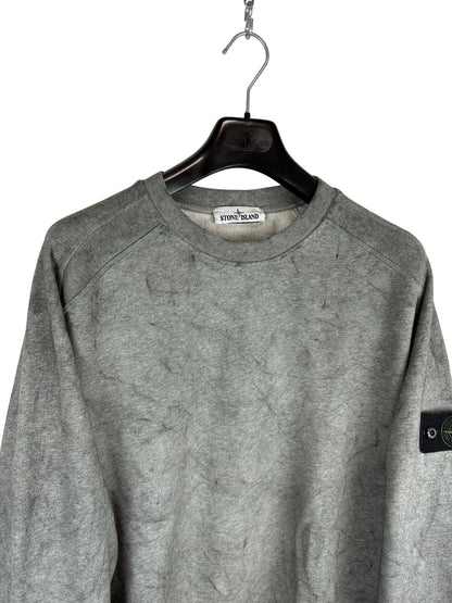 Felpa grigia con trattamento Dust Colour Stone Island - Taglia XL
