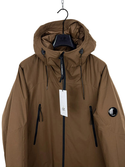 Giacca Pro-Tek marrone con chiusura a zip C.P. Company (nuova con cartellino) - Taglia XL