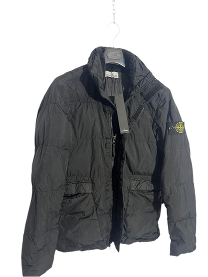 Piumino nero Garment Dyed Crinkle Reps NY Down Stone Island - Taglia S