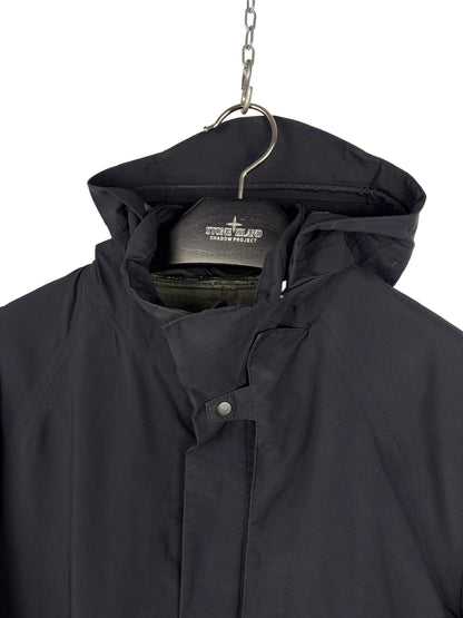 Stealth Jacket nera con chiusura a zip Stone Island Shadow Project - Taglia L