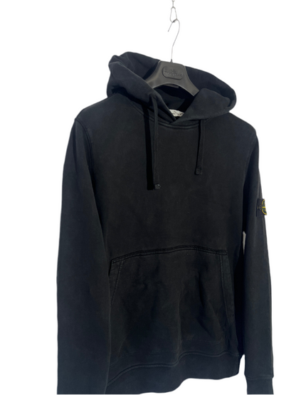 Felpa nera con cappuccio Stone Island - Taglia L