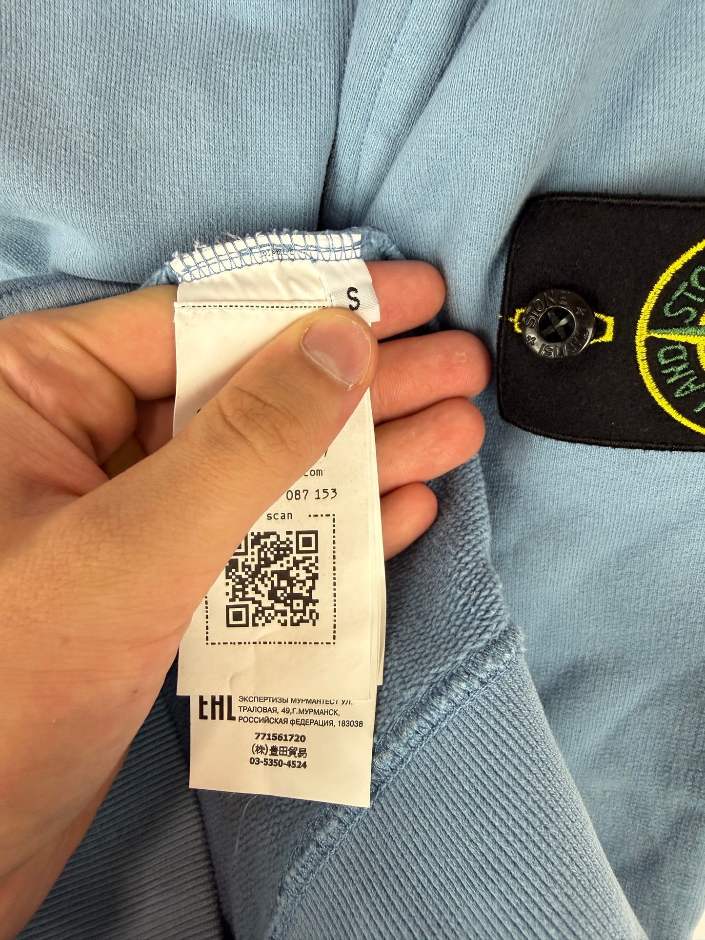 Felpa blu Stone Island - Taglia S