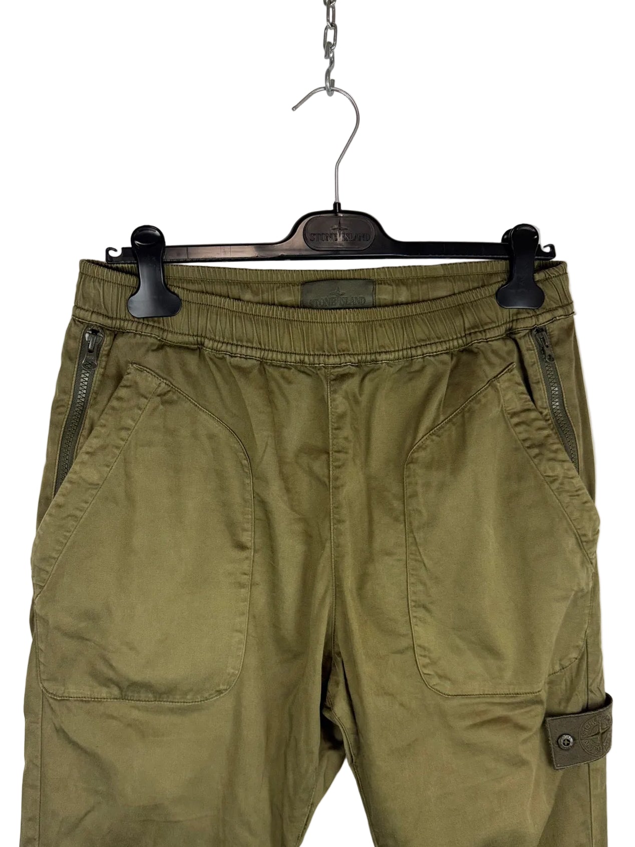 Pantaloni cargo Ghost verdi oliva Stone Island - Taglia W31