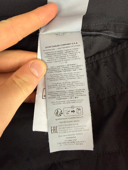 Pantaloni neri in nylon tecnico Soft Shell Stellina Stone Island - Taglia W32