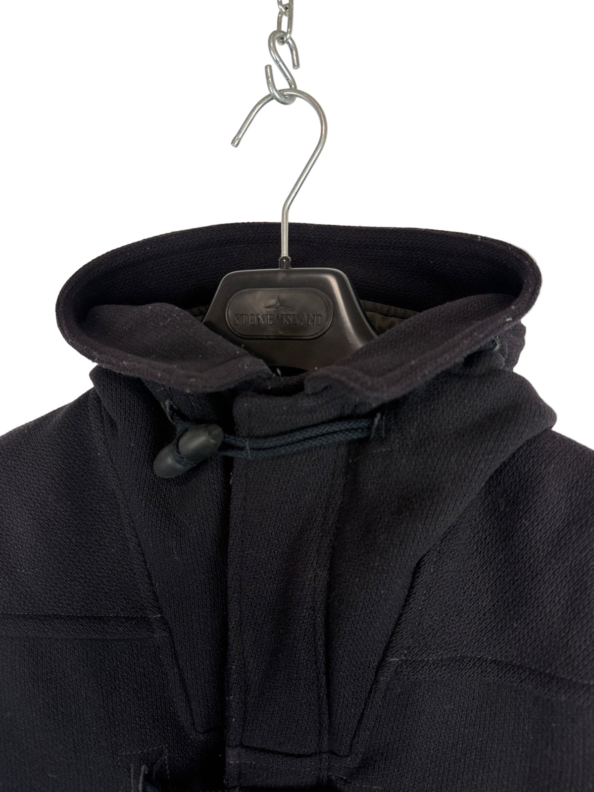Black Stone Island duffle coat with toggle fastenings – Junior size (8 years, 128cm)
