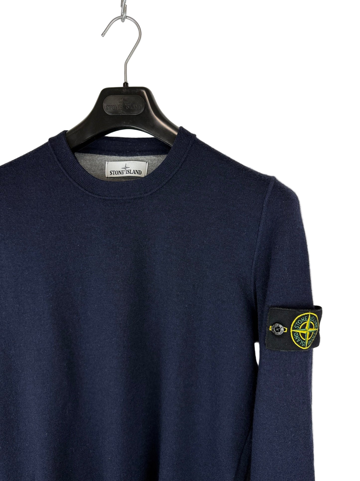 Maglione blu navy in lana Stone Island - Taglia M