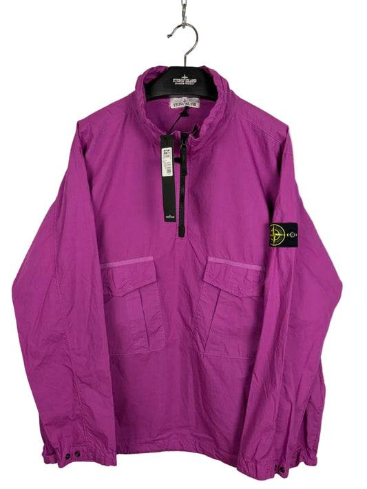 Overshirt Smock rosa con 1/4 chiusura a zip Stone Island (nuova con cartellino) - Taglia XL