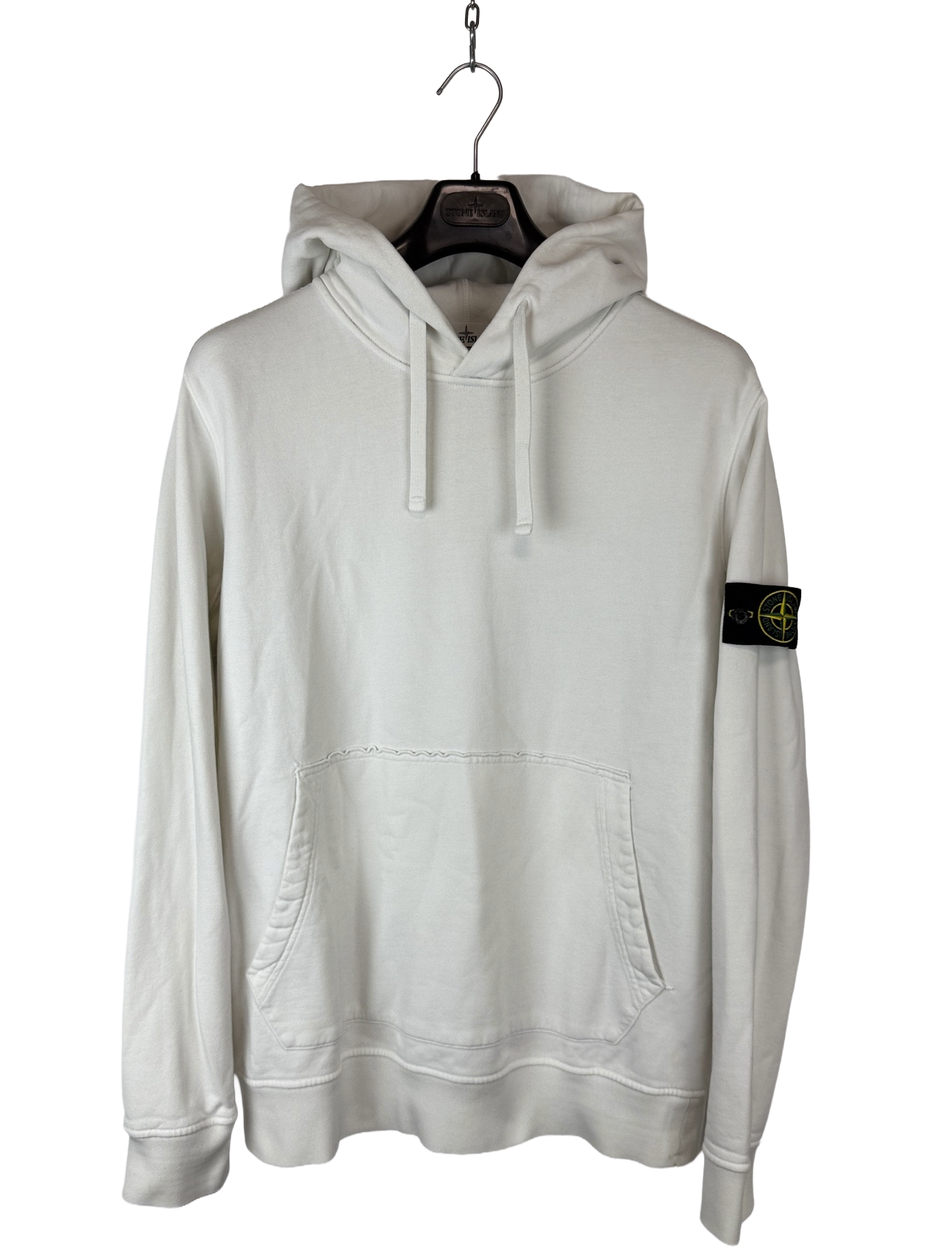 Felpa bianca con cappuccio Stone Island - Taglia XL