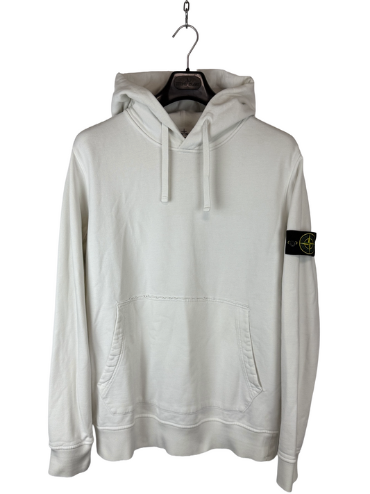 Felpa bianca con cappuccio Stone Island - Taglia XL