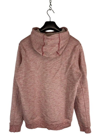 Felpa rosa con cappuccio e logo ricamato Stone Island - Taglia M