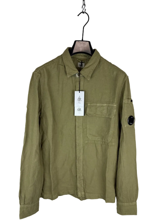 Overshirt beige con chiusura a zip C.P. Company (nuova con cartellino) - Taglia L