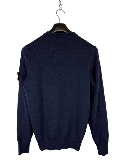 Maglione blu navy in lana Stone Island - Taglia M