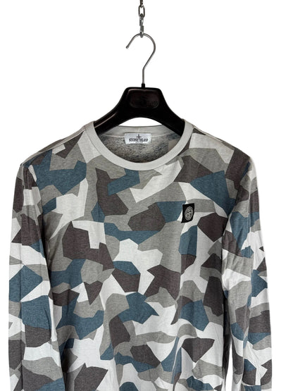 Long-sleeve Stone Island Printed T-shirt - Junior Size (14 years, 170cm)