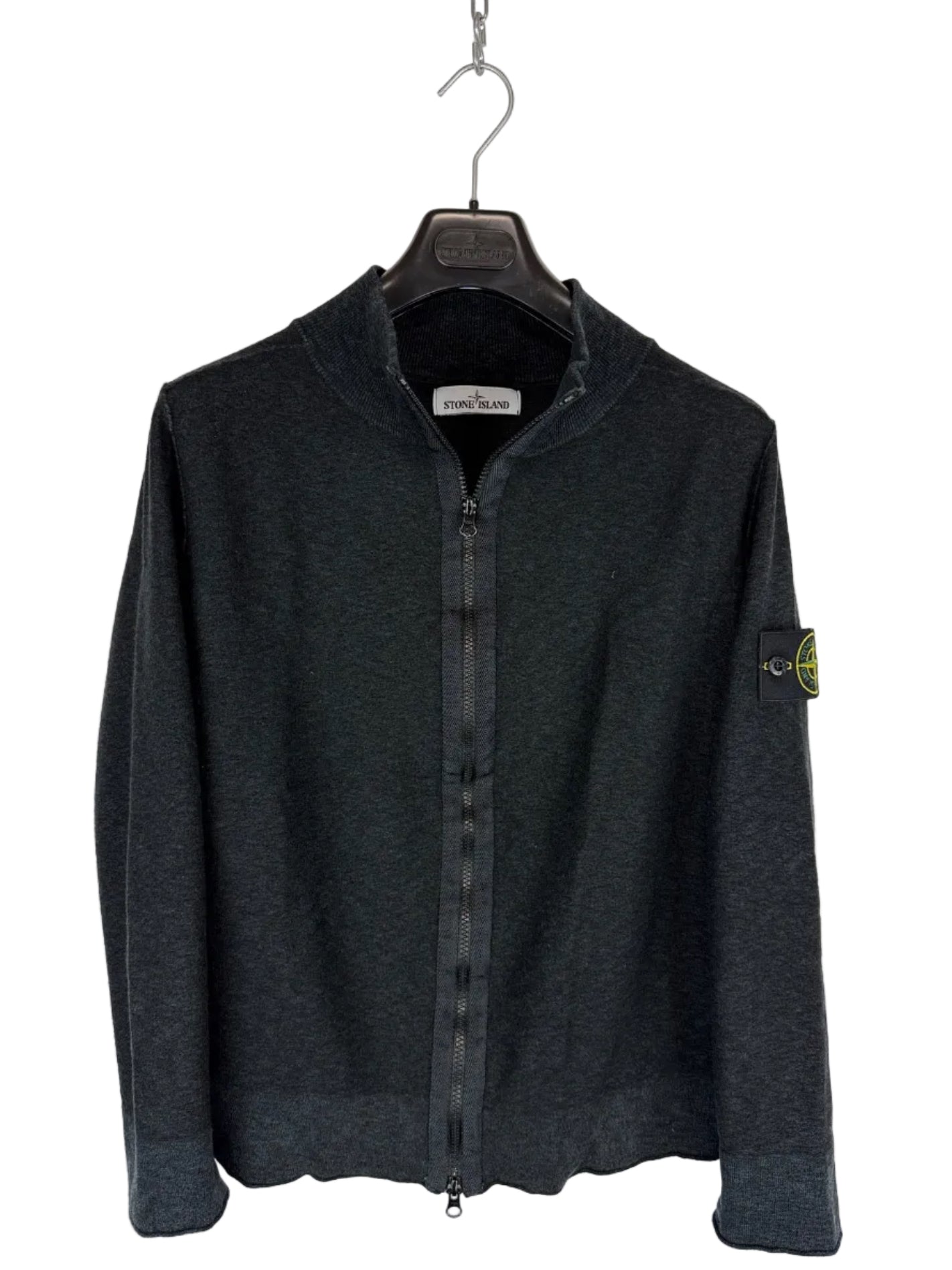 Maglione nero con zip Stone Island - Taglia S