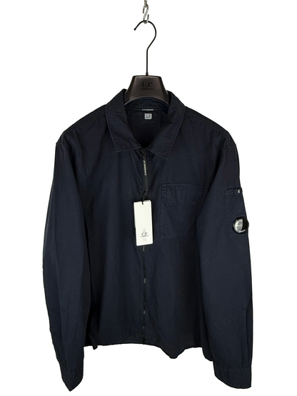 Overshirt blu navy con chiusura a zip C.P. Company (nuova con cartellino) - Taglia XL