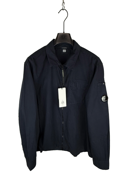 Overshirt blu navy con chiusura a zip C.P. Company (nuova con cartellino) - Taglia XL