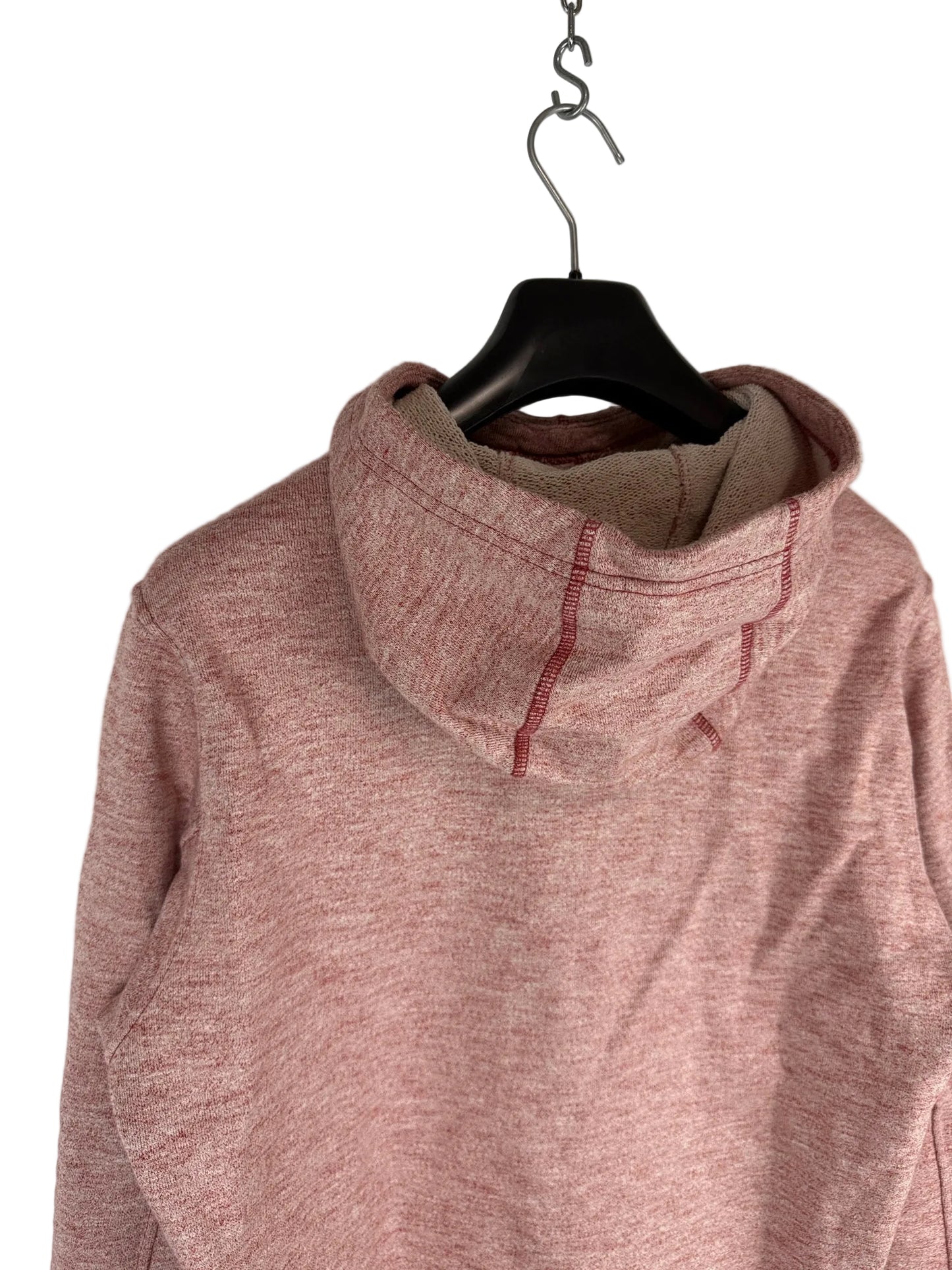 Felpa rosa con cappuccio e logo ricamato Stone Island - Taglia M
