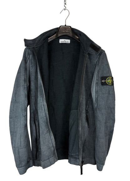 Cardigan grigio con trattamento Dust Colour Stone Island - Taglia L