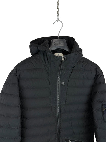 Giacca nera Loom Woven Down Chambers Stretch Nylon-TC Stone Island - Taglia M
