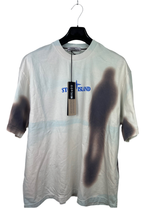 T-shirt azzurra Stone Island (nuova con cartellino) - Taglia L