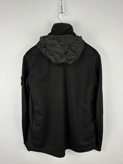 Giacca nera Soft Shell-R Terry Stone Island - Taglia L