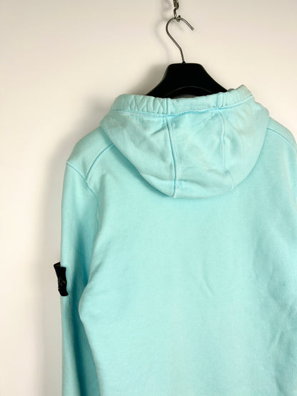 Felpa con cappuccio azzurra Stone Island - Taglia S