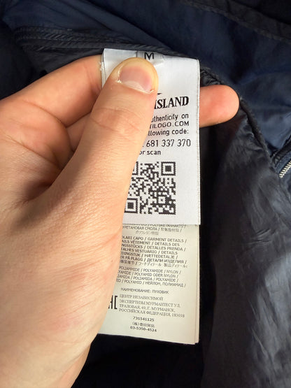 Giacca blu Loom Woven Down Chambers Stretch Nylon-TC Stone Island - Taglia M