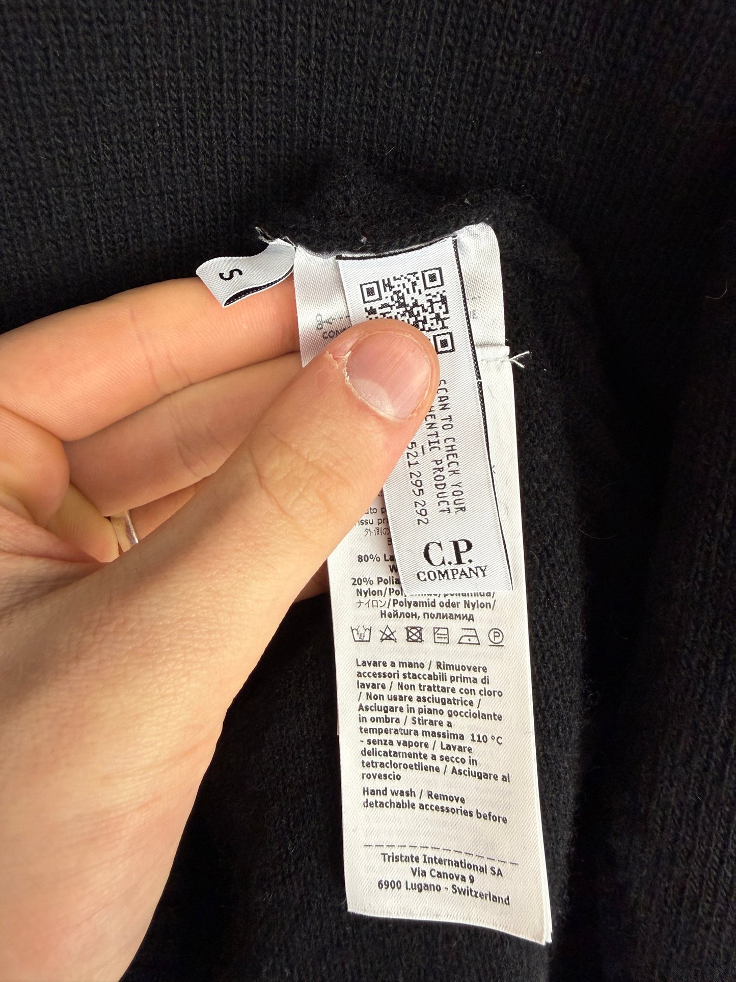 Maglione nero C.P. Company - Taglia S