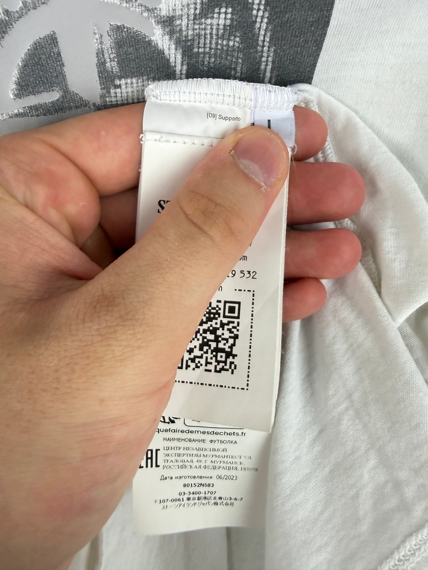 T-shirt bianca Stone Island - Taglia L