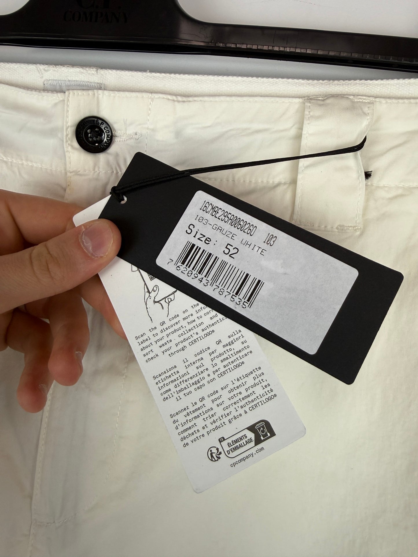 Pantaloncini bianchi C.P. Company (nuovi con cartellino) - Taglia W36