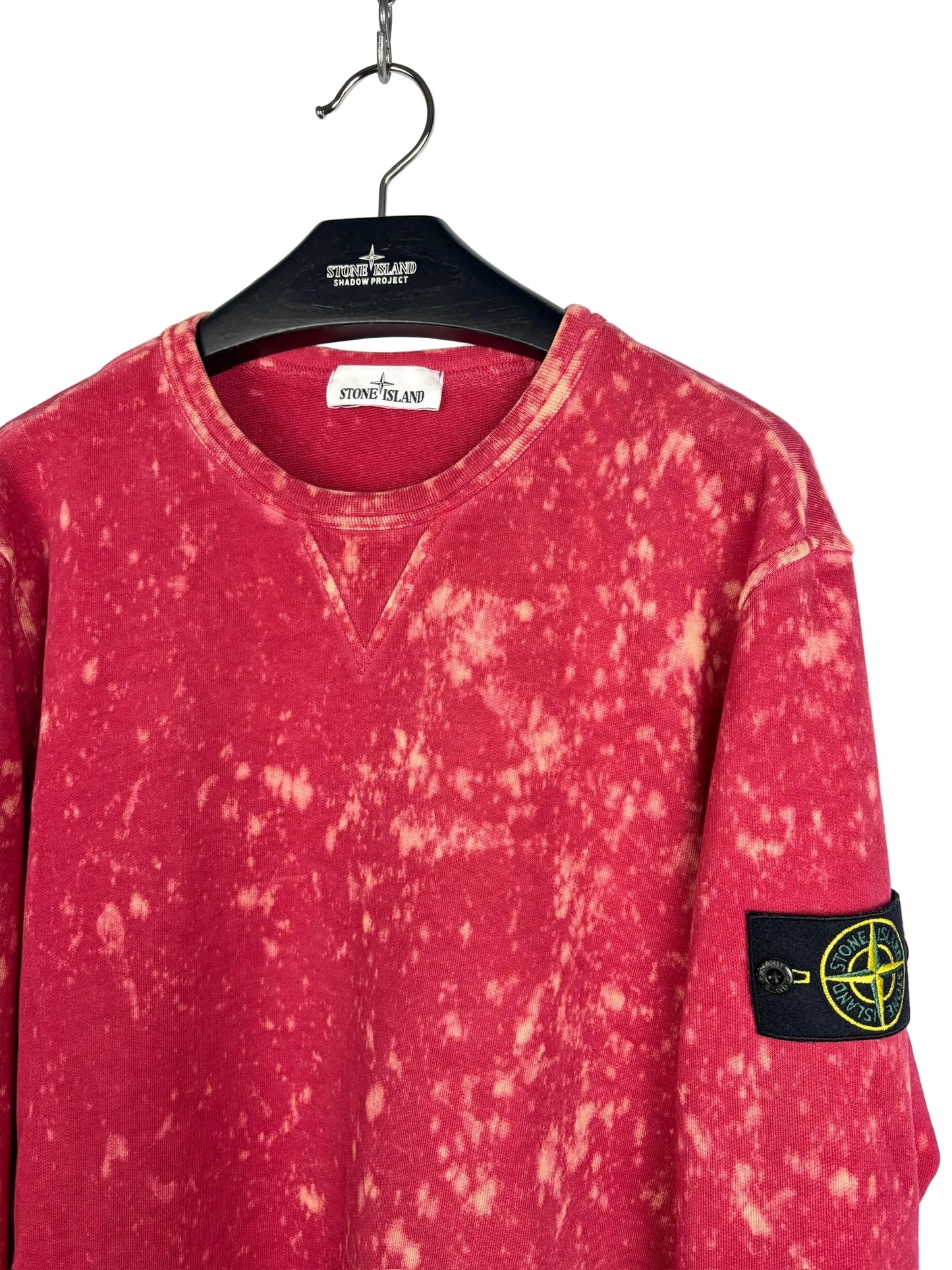 Felpa rossa Camo OVD Stone Island - Taglia L