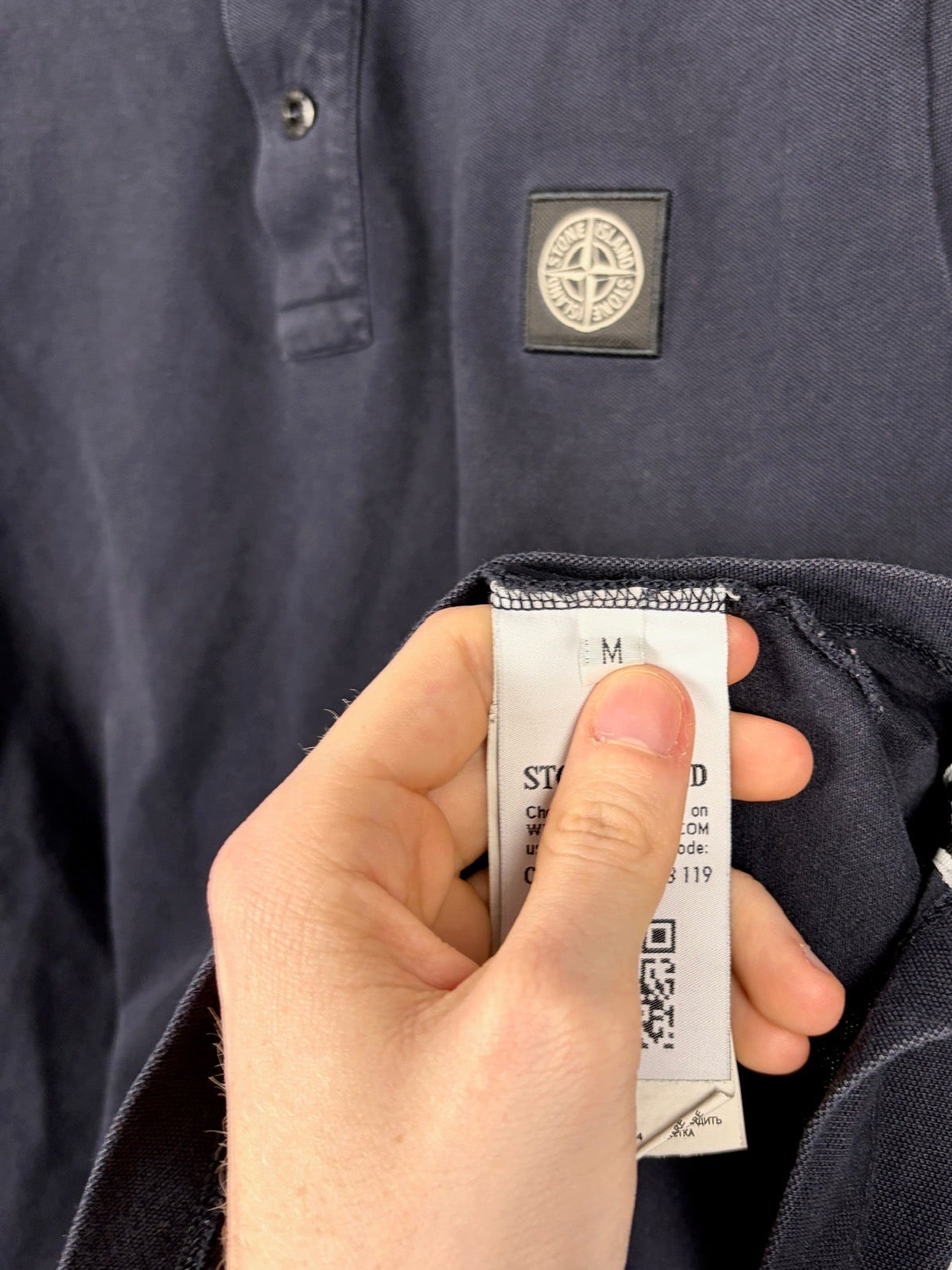 Polo blu navy Stone Island - Taglia M