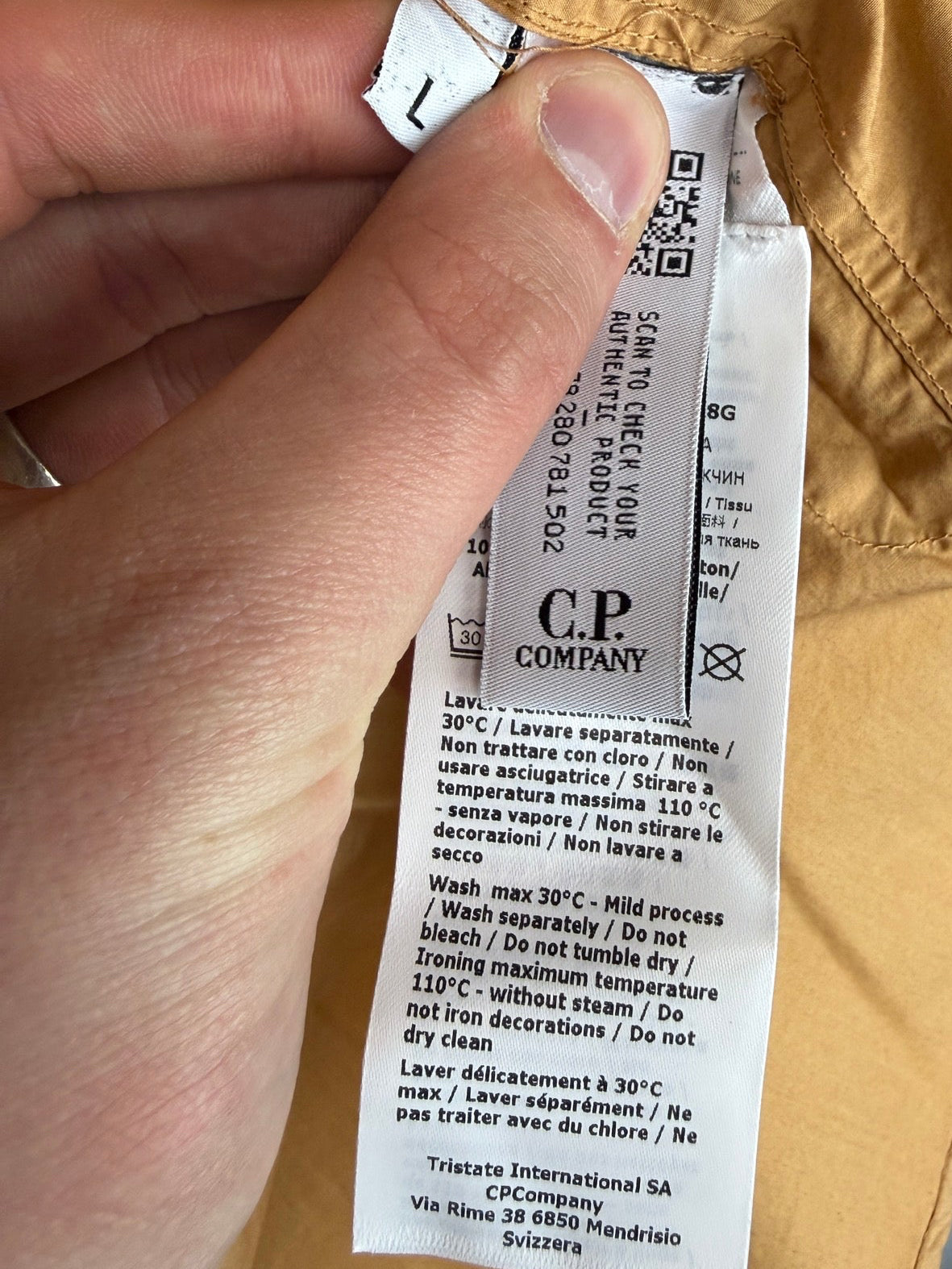 Camicia arancione con taschino sul petto C.P. Company (nuova con cartellino) - Taglia L