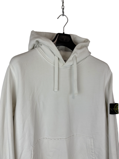 Felpa bianca con cappuccio Stone Island - Taglia XL
