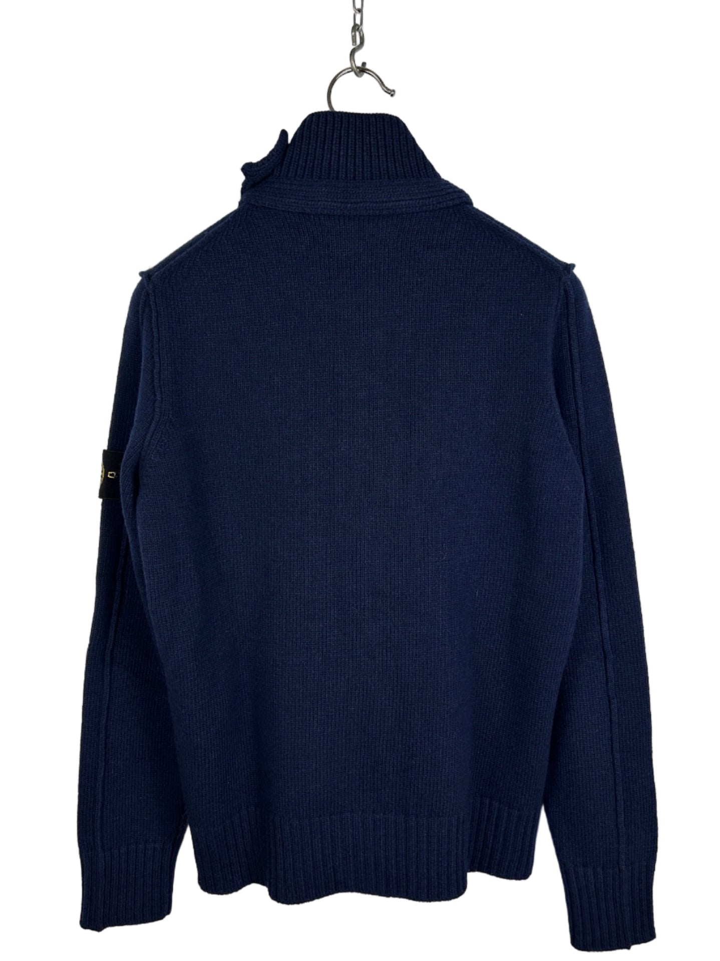Maglione blu in lana con bottoni Stone Island - Taglia M